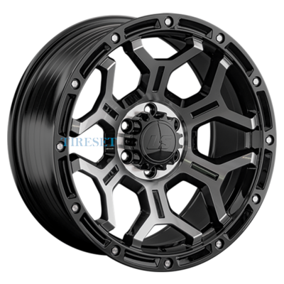 Диски LS FlowForming 9x18/6x139,7 ET25 D106,1 RC68 BKF (конус, Колпак+лого) на tireset.ru