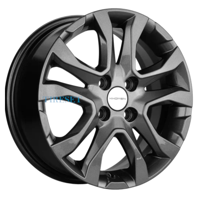 Диски Khomen Wheels 6x15/4x100 ET50 D60,1 KHW1503 (Vesta) Gray на tireset.ru