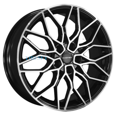 Khomen Wheels 7x18/5x114,3 ET35 D60,1 KHW1813 (Changan/Geely/Lexus/Suzuki/Toyota) Black-FP