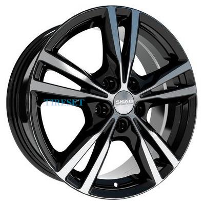 Диски Скад 7x17/5x108 ET50 D63,35 Мельбурн Алмаз (АРС 014 black) на tireset.ru
