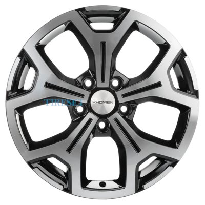 Khomen Wheels 6,5x17/5x108 ET50 D63,3 KHW1710 (Focus) Black-FP