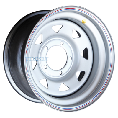 Диски Off-Road Wheels 8x16/5x139,7 ET-19 D110 УАЗ серебристый (треуг. мелкий) на tireset.ru
