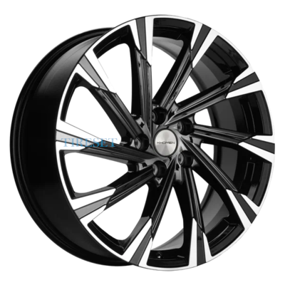 Диски Khomen Wheels 7,5x19/5x114,3 ET40 D66,6 KHW1901 (Haval Dargo) Black-FP на tireset.ru