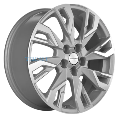 Диски Khomen Wheels 7x18/5x112 ET43 D57,1 KHW1809 (Kodiaq/Tiguan) F-Silver-FP на tireset.ru