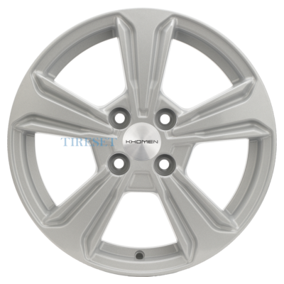 Диски Khomen Wheels 6x15/4x100 ET48 D54,1 KHW1502 (Solaris I) F-Silver на tireset.ru