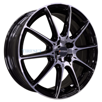 INCH 6,5x17/4x100 ET43 D60,1 FA8537 Gloss Black Machined Face (ZJH) FlowForming