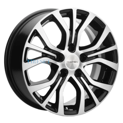 Диски Khomen Wheels 6,5x16/5x110 ET40 D67,1 KHW1608 (Evolute I-Van) Black-FP на tireset.ru