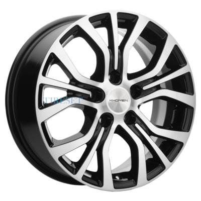 Диски Khomen Wheels 6,5x16/5x110 ET45 D67,1 KHW1608 (DFM 580) Black-FP на tireset.ru