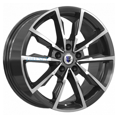 KиK 7,5x17/5x112 ET45 D66,6 Меренге (КС902) Алмаз черный