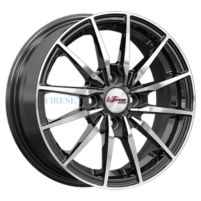 Диски iFree 5,5x14/4x100 ET43 D60,1 Финчер (КС1119) Блэк Джек на tireset.ru