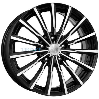 Диски KиK 7x17/5x108 ET50 D63,35 Акцент (КС562) Алмаз черный на tireset.ru