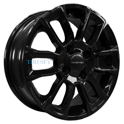 Диски Khomen Wheels 5,5x14/4x100 ET45 D56,1 KHW1406 (Honda Civic) Black на tireset.ru