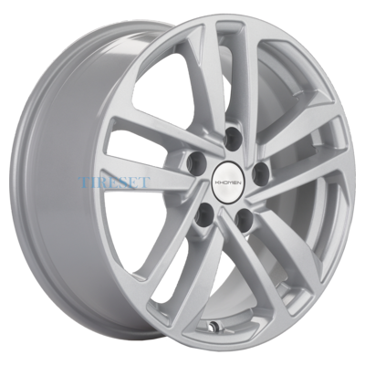 Диски Khomen Wheels 6,5x16/5x114,3 ET40 D66,1 KHW1612 (Qashqai/Tiida) F-Silver на tireset.ru