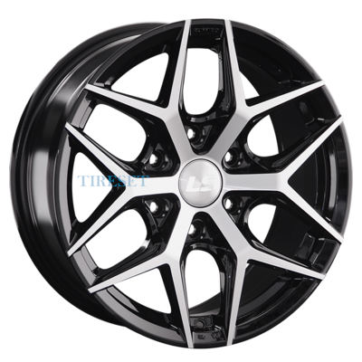 Диски LS 8x18/6x139,7 ET36 D100,1 1303 BKF (конус, Колпак+лого) на tireset.ru