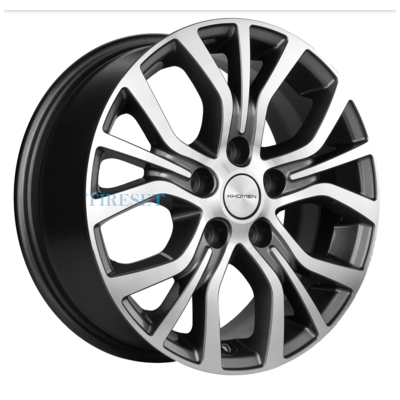 Диски Khomen Wheels 6,5x16/5x114,3 ET38 D60,1 KHW1608 (Alphard) Gray-FP на tireset.ru
