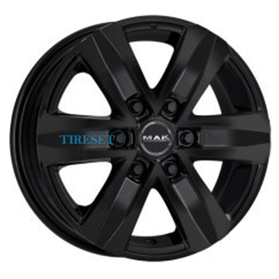 Диски MAK 8,00x18/6x114,3 ET45 D66,1 Stone 6 Gloss Black на tireset.ru