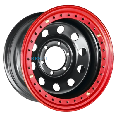Off-Road Wheels 8x17/6x139,7 ET30 D110 Тойота Ниссан черный (треуг. мелкий)