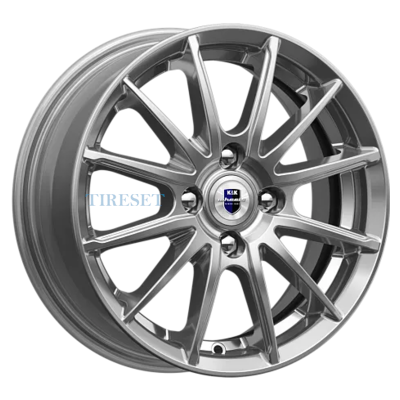 Диски KиK 5,5x14/4x100 ET38 D67,1 Квант (КС960) Дарк платинум на tireset.ru