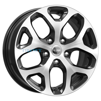 Диски KиK 6,5x16/4x100 ET50 D60,1 КС869 Алмаз черный на tireset.ru