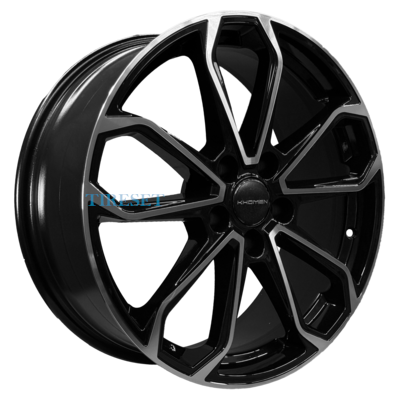 Диски Khomen Wheels 7x18/5x114,3 ET38 D67,1 KHW1816 (Outlander) Black-FP на tireset.ru