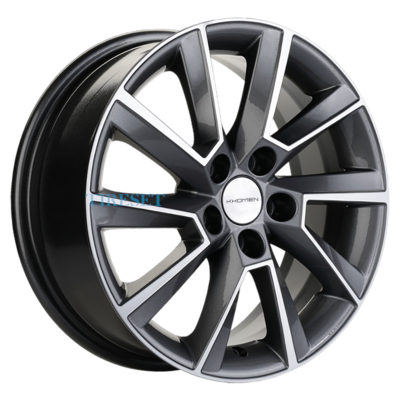 Диски Khomen Wheels 6x16/5x105 ET39 D56,6 KHW1604 (Aveo) Gray-FP на tireset.ru