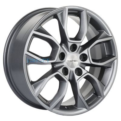 Диски Khomen Wheels 7x17/5x114,3 ET47 D67,1 KHW1713 (SantaFe) Gray на tireset.ru