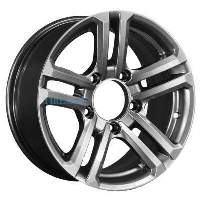KиK 7x16/5x139,7 ET5 D110,1 Палладика (КС591М) Дарк платинум