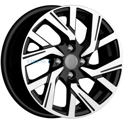 Диски KиK 6x15/4x100 ET39 D60,1 КС1030 Алмаз черный на tireset.ru