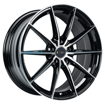 Диски INCH 8x18/5x120 ET30 D72,6 FA8533 Gloss Black Machined Face (ZJH) на tireset.ru
