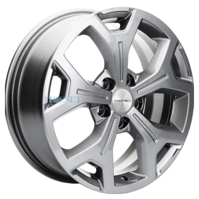 Khomen Wheels 6,5x17/5x108 ET33 D60,1 KHW1710 (Chery tiggo 7pro) Gray