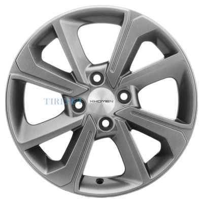 Диски Khomen Wheels 6x15/4x100 ET48 D54,1 KHW1501 (Rio/Solaris) G-Silver на tireset.ru