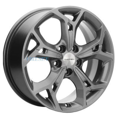 Диски Khomen Wheels 7x17/5x114,3 ET45 D60,1 KHW1702 (Changan/Geely/Lexus/Toyota) Gray на tireset.ru