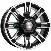 KиK 7,5x16/6x139,7 ET30 D67,1 Полюс (КС609) Алмаз черный