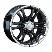 LS 8x16/6x139,7 ET10 D107,1 161 BKL (конус, Колпак+лого)