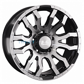 LS 9x20/6x139,7 ET20 D106,1 1294 BKF (конус, Колпак+лого)