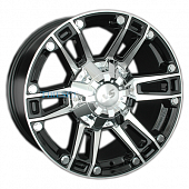 LS 8x17/6x139,7 ET36 D100,1 558 BKF (конус, Колпак+лого)