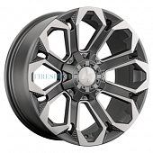 LS 9x18/6x139,7 ET20 D106,1 1366 MGMF (конус, Колпак+лого)