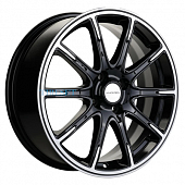 Khomen Wheels 6,5x17/4x100 ET44 D54,1 KHW1707 (KIA Rio I/II Solaris I/II) Black-FP