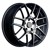 INCH 7x17/5x100 ET38 D57,1 FA8541 Gloss Black Machined Face (ZJH) FlowForming