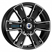 KиK 7x17/6x139,7 ET30 D106,1 Севенна (КС726) Алмаз черный