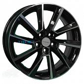 Khomen Wheels 6x16/5x100 ET40 D54,1 KHW1604 (Prius) Black-FP