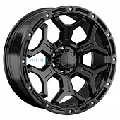 LS FlowForming 9x18/6x139,7 ET25 D106,1 RC68 BK (конус, Колпак+лого)