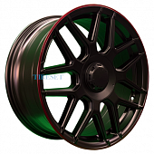 PDW 8,5x19/5x130 ET38 D66,6 L5424 Satin Black Red Lip (PDW)