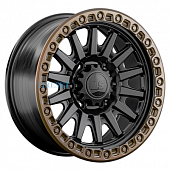 LS FlowForming 9x17/6x139,7 ET20 D106,1 RC90 BKS+BZSDSL (конус, Колпак+лого)