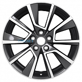 Khomen Wheels 7x18/5x112 ET43 D57,1 KHW1802 (Kodiaq) Black-FP