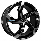 Hengder 9x20/5x112 ET37 D66,45 5108 Clear powder gloss black machined face (HNGD)