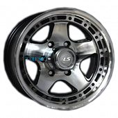 LS 8x15/6x139,7 ET-10 D106,1 870 BKF (конус, Колпак+лого)