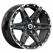 KиK 8x18/6x139,7 ET36 D100,1 Дистрикт (КС1159) черный бриллиант