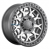 LS FlowForming 9x17/6x139,7 ET25 D100,1 RC91 MGMF (конус, Колпак+лого)