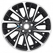Khomen Wheels 7,5x18/5x112 ET39 D66,6 KHW1804 (Audi A4/A6) Black-FP